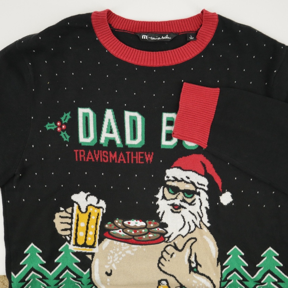 Travis Mathew Men’s Xmas Ugly Sweater Sz L